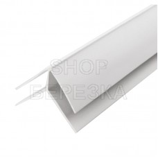 Угол наружный ПВХ «Идеал» Белый глосси, 3 м, 8 мм