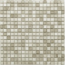 Мозаика из стекла натурального камня Travertino Silver POL 15x15х4 (305*305)