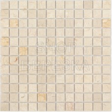 Мозаика из стекла и натурального камня Botticino MAT 23x23х4 (298*298)