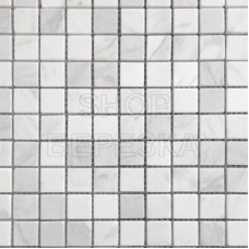 Мозаика из стекла и натурального камня Dolomiti blanco POL 4 мм (305*305)