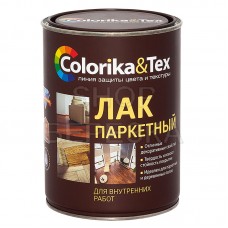 Лак паркетный алкидно-уретановый «Colorika&Tex» полуматовый 0,8 л
