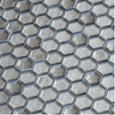 Мозаика из стекла  Argento grani hexagon 23*13*6 (300*300) мм