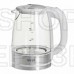 Чайник DELTA LUX DL-1204W корпус из жаропрочного стекла, белый: 2200 Вт, 1,7 л