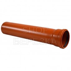 Труба D 110 L=1м красно-коричневая РР