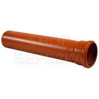 Труба D 110 L=2м красно-коричневая РР