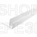 F-профиль ПВХ «Идеал» Белый глянцевый 001-G, 8 мм, 3,0 м