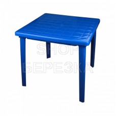 Стол квадратный 800х800х740 мм (синий) М2594