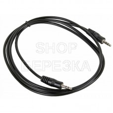 Провод AUX «Rexant» 1,5м (аудио кабель черный, шнур 3,5мм)