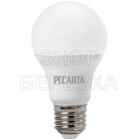 Лампа светодиодная LL-R-A80-20W-230-3K-E27 (груша, 20Вт, теплый свет Е27) Ресанта