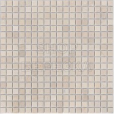 Мозаика из стекла и натурального камня Crema Marfil MAT 15x15x4 (305x305)