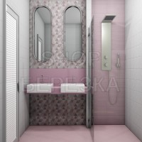 Декор Блум розовый 04-01-1-08-05-41-2341-0 20*40 см