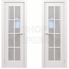 Дверное полотно Перфето 6.1 белая ПО-700 стекло матовое