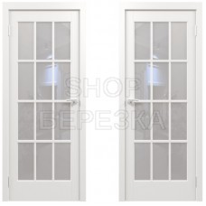 Дверное полотно Перфето 6.1 белая ПО-800 стекло матовое
