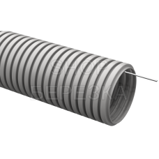 Труба гофрированная ПВХ d 16 с зондом (упак 50 м) серая с протяжкой IEK CTG20-16-K41-0501