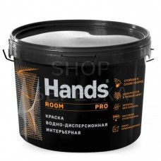 Краска «Hands Room PRO» интерьерная акриловая супербелая 6 кг 