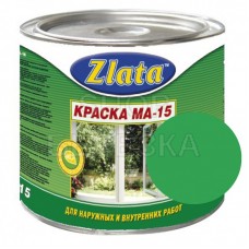 Краска МА-15 зеленая 5,5 кг «Zlata» Азов
