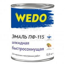 Эмаль ПФ-115 «WEDO» коричневый 0,8 кг