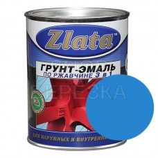 Грунт-эмаль по ржавчине голубая 0,7 кг «ZLATA»