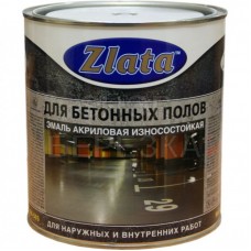 Эмаль для бетонных полов Zlata красно-коричневая 3кг 