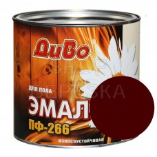 Эмаль ПФ-266 красно-коричневая 5,5 кг «Диво»