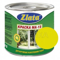 Краска МА-15 желтая 9 кг «Zlata» Азов