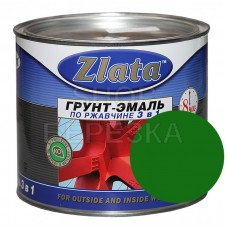 Грунт-эмаль по ржавчине зеленая 0,7 кг «ZLATA»