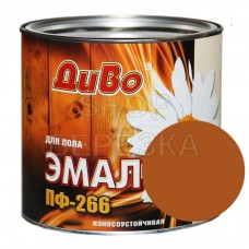 Эмаль ПФ-266 золотисто-коричневая 0,7 кг «Диво»