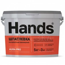 Шпаклевка-паста финишная «Hands» Aura PRO (ведро 5л)