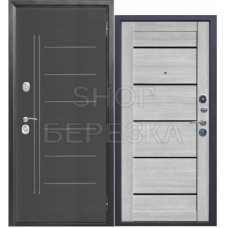 Дверь металлическая Трио Дымчатый Дуб/Серебро 960*2050 правая Россия