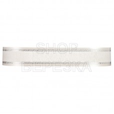 Карниз DDA потолочный пластик прямой НОРД 3-х рядный Перламутровое серебро 2 м