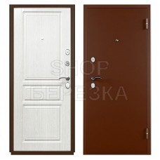 Дверь металлическая ТИТАН-2050/960/ R Ясень белоснежный/Антик медь Россия