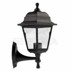 Садово-парковый светильник НБУ 04-60-001 черный 4 гранный настенный IP44 Е27 max60Вт