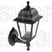 Садово-парковый светильник НБУ 04-60-001 черный 4 гранный настенный IP44 Е27 max60Вт