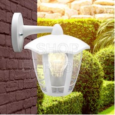 Садово-парковый светильник НБУ 07-40-004 Дели 3 белый 6 гранный настенный IP44 Е27 max40Вт
