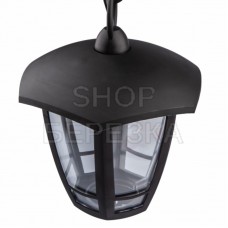 Садово-парковый светильник НСУ 07-40-002 Марсель 1 черный 6 гранный подвесной IP44 Е27 max40Вт