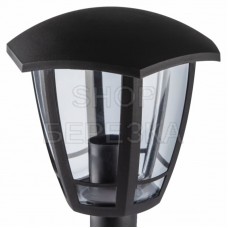 Садово-парковый светильник НТУ 07-40-004 Валенсия 3 черный 6 гранный напольный IP44 Е27 max40Вт