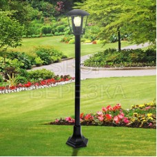 Садово-парковый светильник НТУ 07-40-004 Валенсия 3 черный 6 гранный напольный IP44 Е27 max40Вт