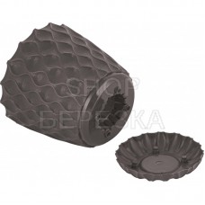 Горшок для цветов InGreen Wave с дренажной сеткой и съемным поддоном 1,4л, D145мм, горький шоколад