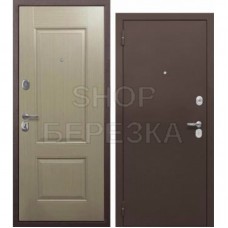 Дверь металлическая Тайга 7 см Медный Антик/Бежевый Клен (860L)