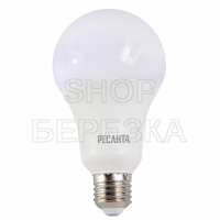 Лампа светодиодная Ресанта LL-R-A60-11W-230-6K-E27 (груша, 20Вт, холодный свет Е27) 