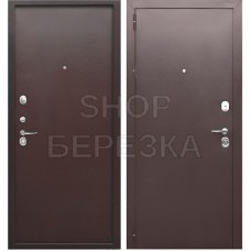 Дверь металлическая Тайга 9 см Медный Антик металл/металл 860*2050 левая
