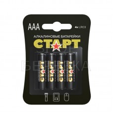 Батарейки Старт LR03 AAA BL4 Alcaline 1.5V 4шт/упак