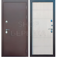 Дверь металлическая ISOTERMA Ктерма Шоколад Букле 870*2050 правая