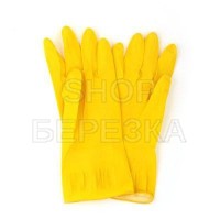 Перчатки резиновые желтые XL 447-008  VETTA
