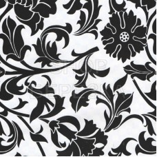 Пленка самоклеящаяся COLOR DECOR 0,675х8м черные цветы на белом фоне 8422