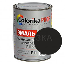 Эмаль универсальная черная «Colorika Prof» 0,9л