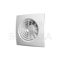 Вентилятор осевой вытяжной с обратным клапаном AURA белый 4C  D 100