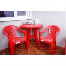 Кресло пластиковое «Фламинго» красное