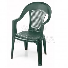 Кресло пластиковое «Фламинго» темно-зеленое ЭЛП